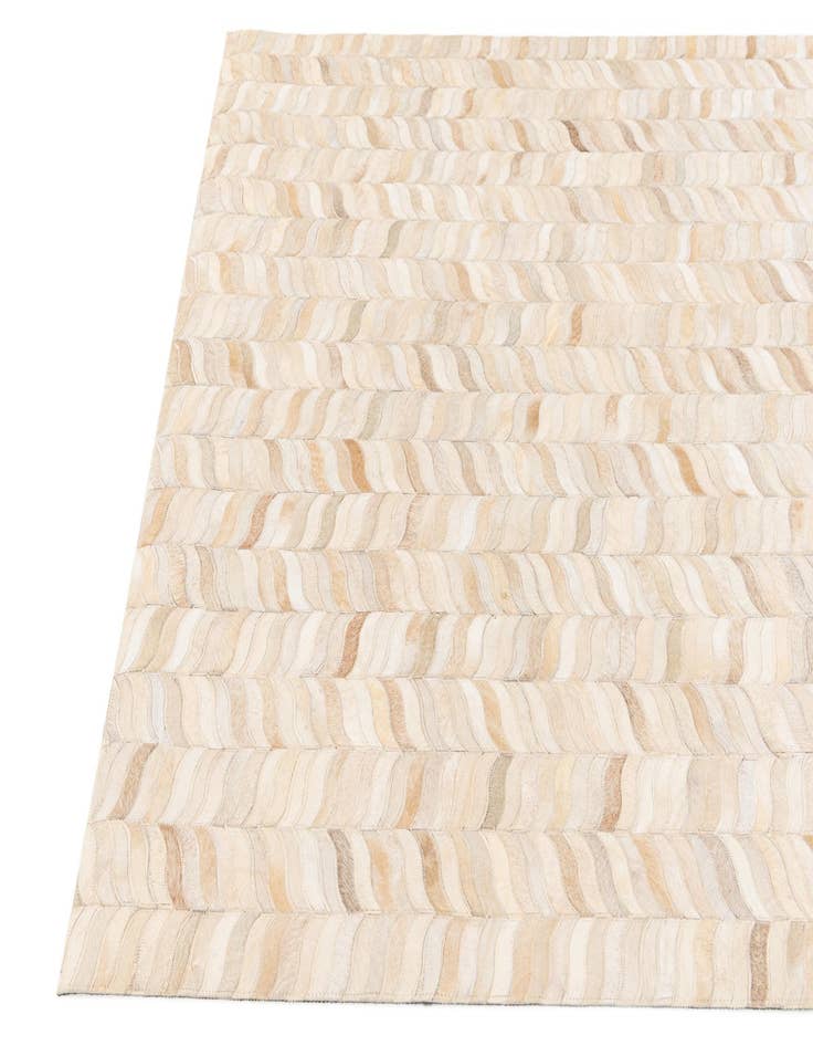 Detail image of  4' 8 x 6' 8 Cowhide Stocks Rug