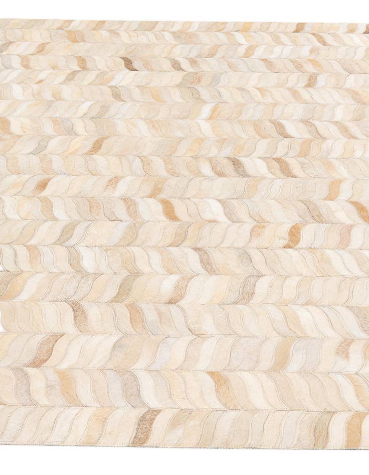 Detail image of  4' 8 x 6' 8 Cowhide Stocks Rug