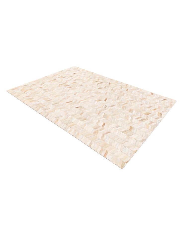 Detail image of  4' 8 x 6' 7 Cowhide Stocks Rug