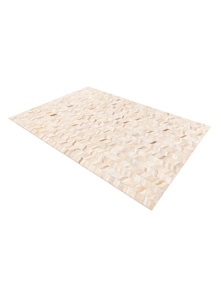 Detail image of  4' 8 x 6' 8 Cowhide Stocks Rug