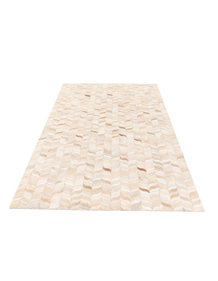 Detail image of  4' 8 x 6' 8 Cowhide Stocks Rug