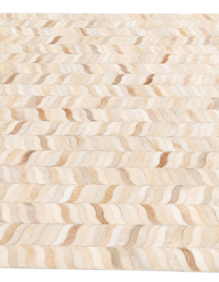 Detail image of  4' 8 x 6' 8 Cowhide Stocks Rug