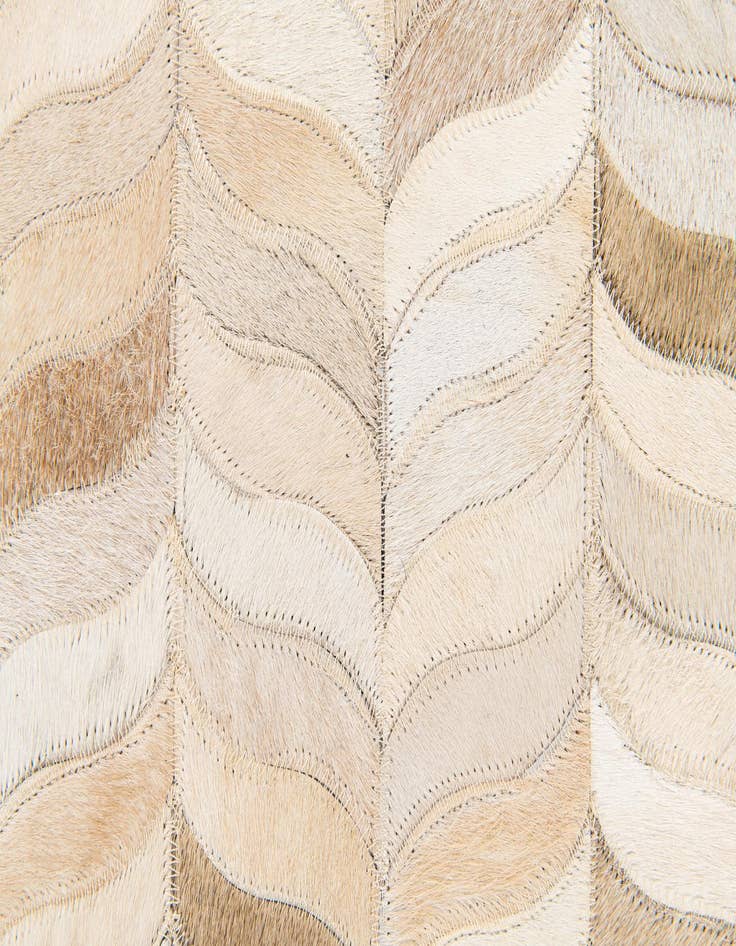Detail image of  4' 8 x 6' 8 Cowhide Stocks Rug