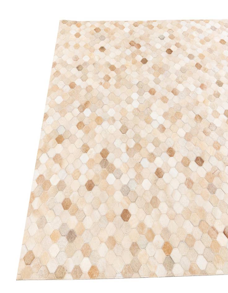 Detail image of  4' 9 x 6' 8 Cowhide Stocks Rug