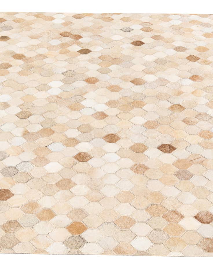 Detail image of  4' 9 x 6' 8 Cowhide Stocks Rug