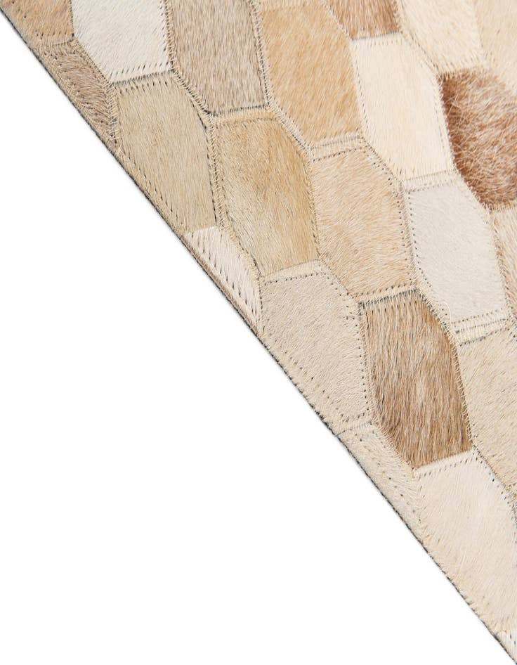 Detail image of  4' 9 x 6' 8 Cowhide Stocks Rug