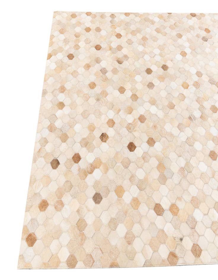 Detail image of  4' 8 x 6' 7 Cowhide Stocks Rug