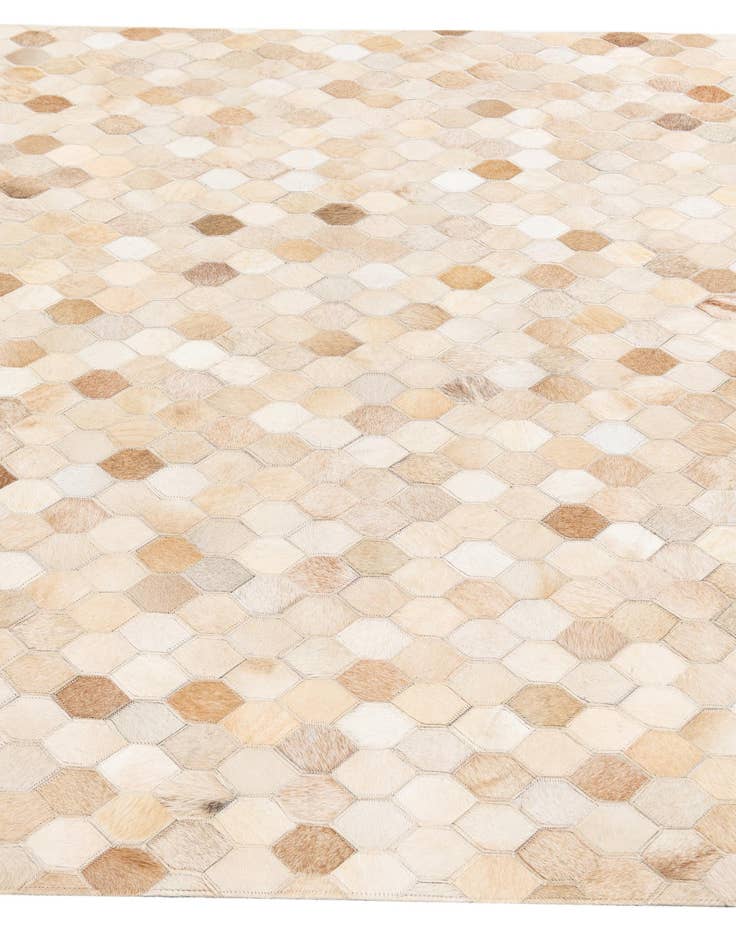 Detail image of  4' 8 x 6' 7 Cowhide Stocks Rug