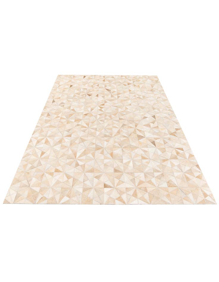 Detail image of  4' 8 x 6' 5 Cowhide Stocks Rug