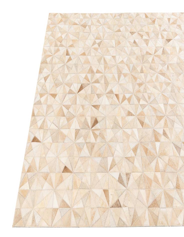Detail image of  4' 8 x 6' 5 Cowhide Stocks Rug