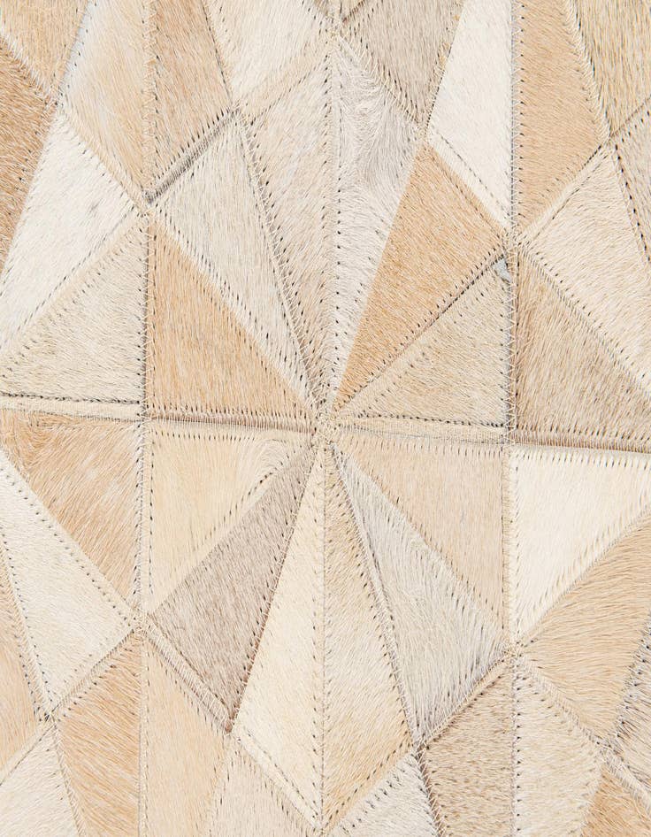 Detail image of  4' 8 x 6' 5 Cowhide Stocks Rug