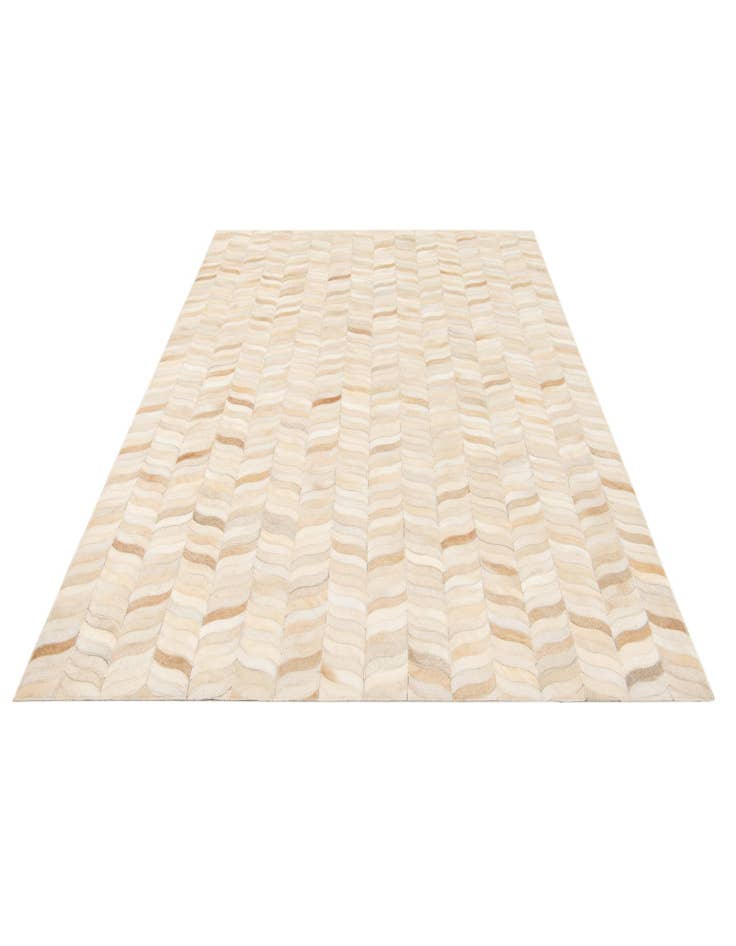 Detail image of  3' 11 x 6' Cowhide Stocks Rug