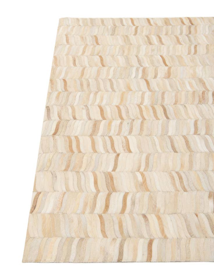 Detail image of  3' 11 x 5' 10 Cowhide Stocks Rug