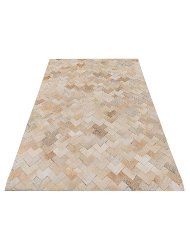 Detail image of  4' 1 x 5' 11 Cowhide Stocks Rug