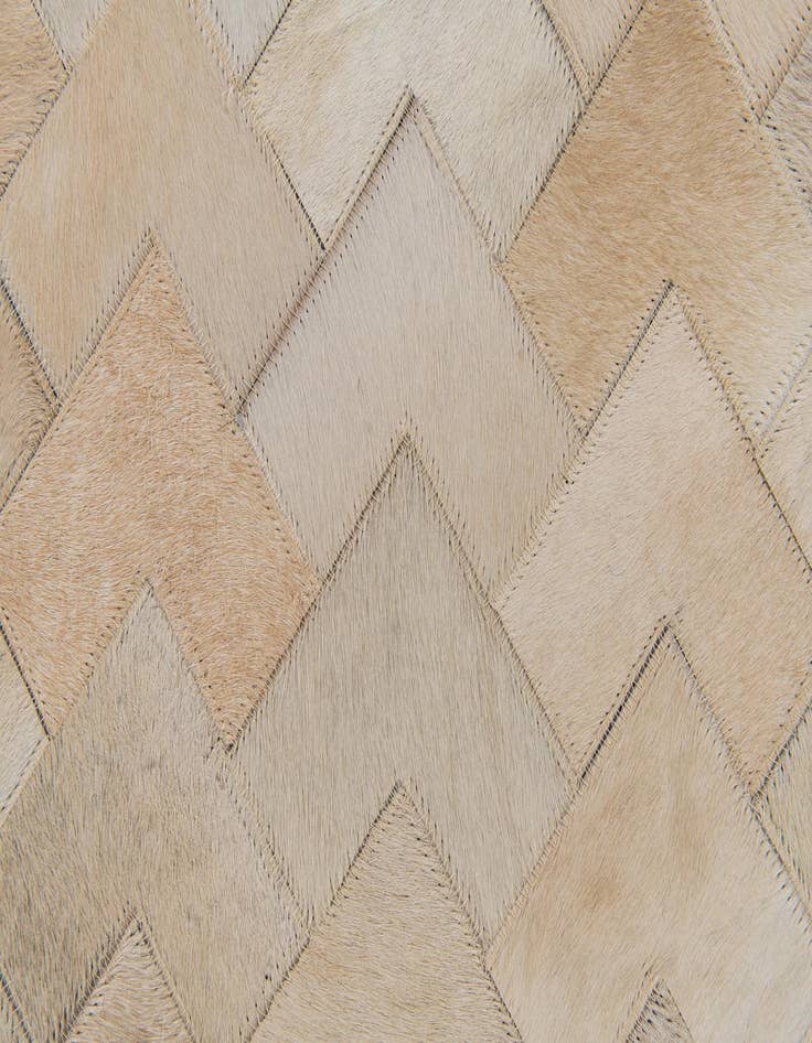 Detail image of  4' 1 x 5' 11 Cowhide Stocks Rug