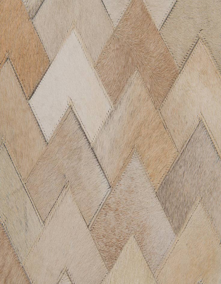 Detail image of  4' 1 x 5' 11 Cowhide Stocks Rug
