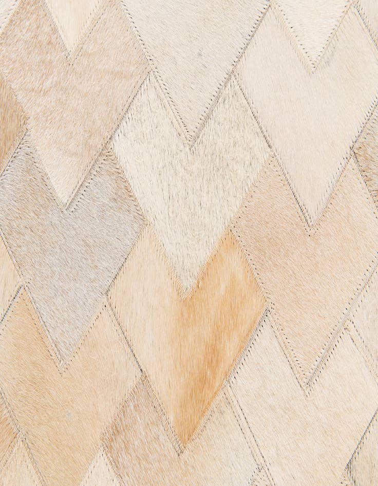 Detail image of  4' 1 x 6' 1 Cowhide Stocks Rug