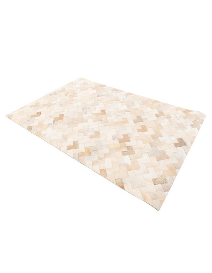 Detail image of  3' 11 x 5' 10 Cowhide Stocks Rug