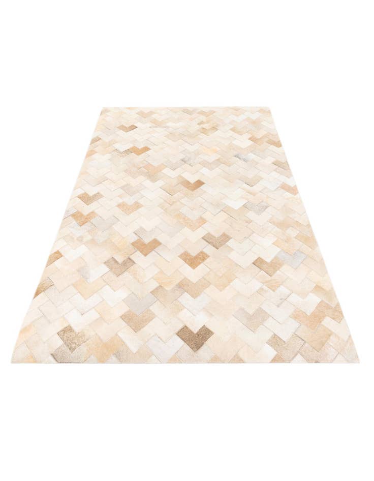 Detail image of  3' 11 x 5' 10 Cowhide Stocks Rug