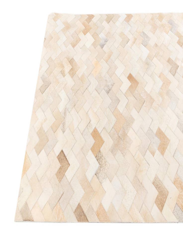 Detail image of  3' 11 x 5' 10 Cowhide Stocks Rug