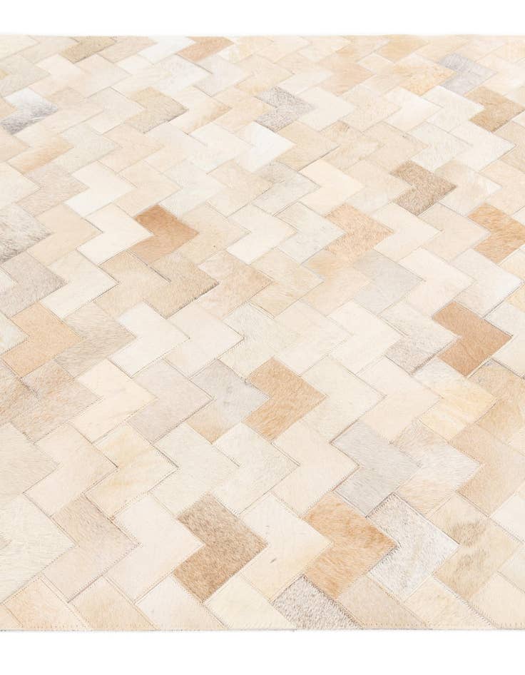 Detail image of  3' 11 x 5' 10 Cowhide Stocks Rug