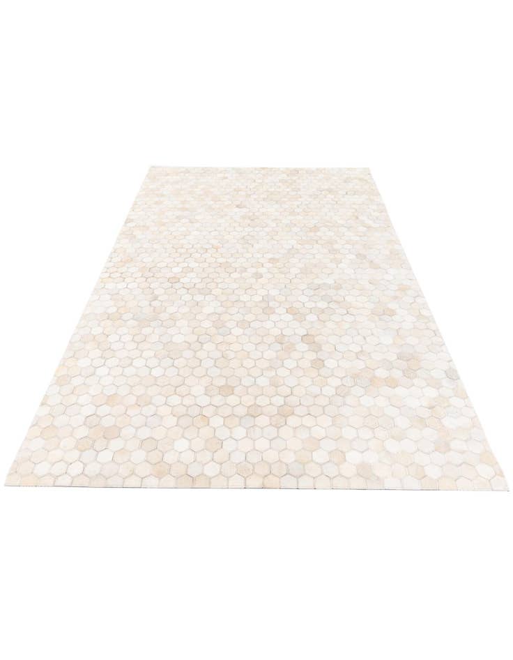 Detail image of  4' 10 x 7' 9 Cowhide Stocks Rug