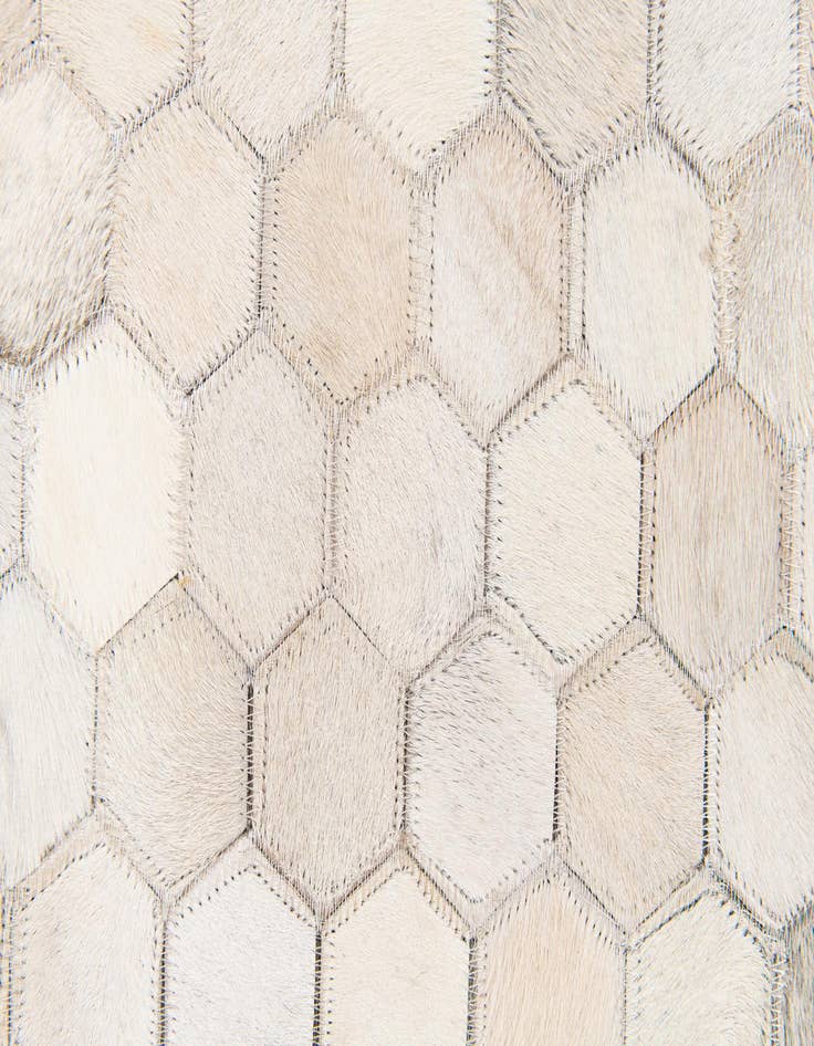 Detail image of  4' 10 x 7' 9 Cowhide Stocks Rug