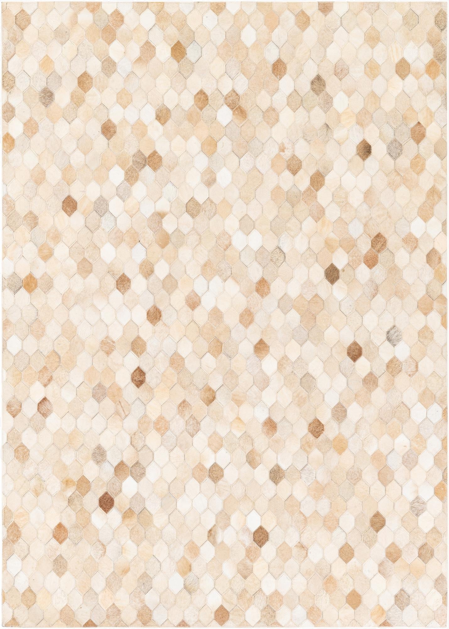  4' 9 x 6' 8 Cowhide Stocks Rug