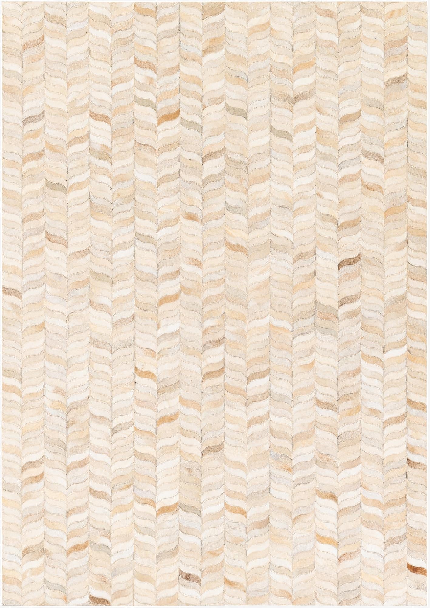  4' 8 x 6' 8 Cowhide Stocks Rug