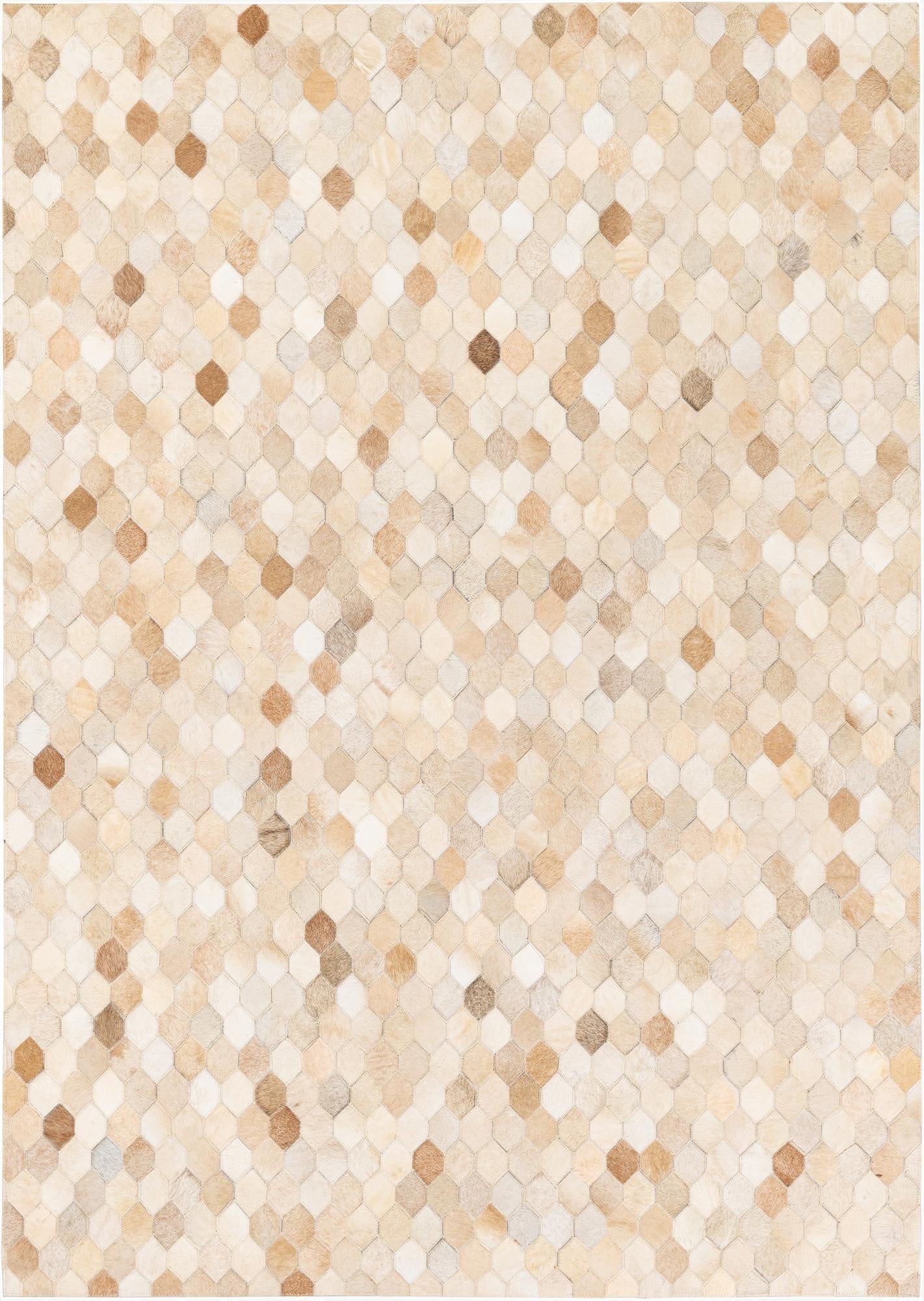  4' 8 x 6' 7 Cowhide Stocks Rug