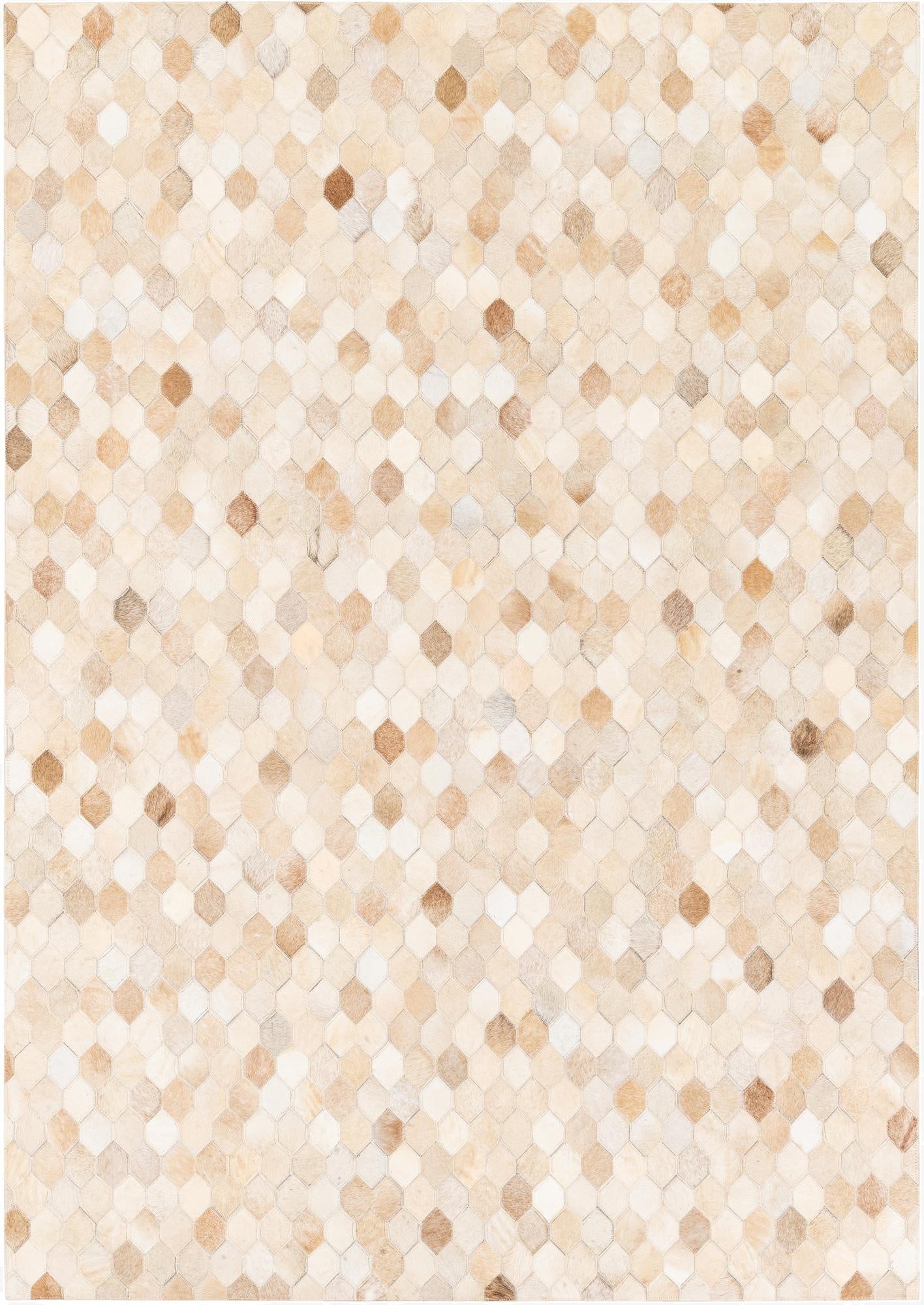  4' 8 x 6' 8 Cowhide Stocks Rug
