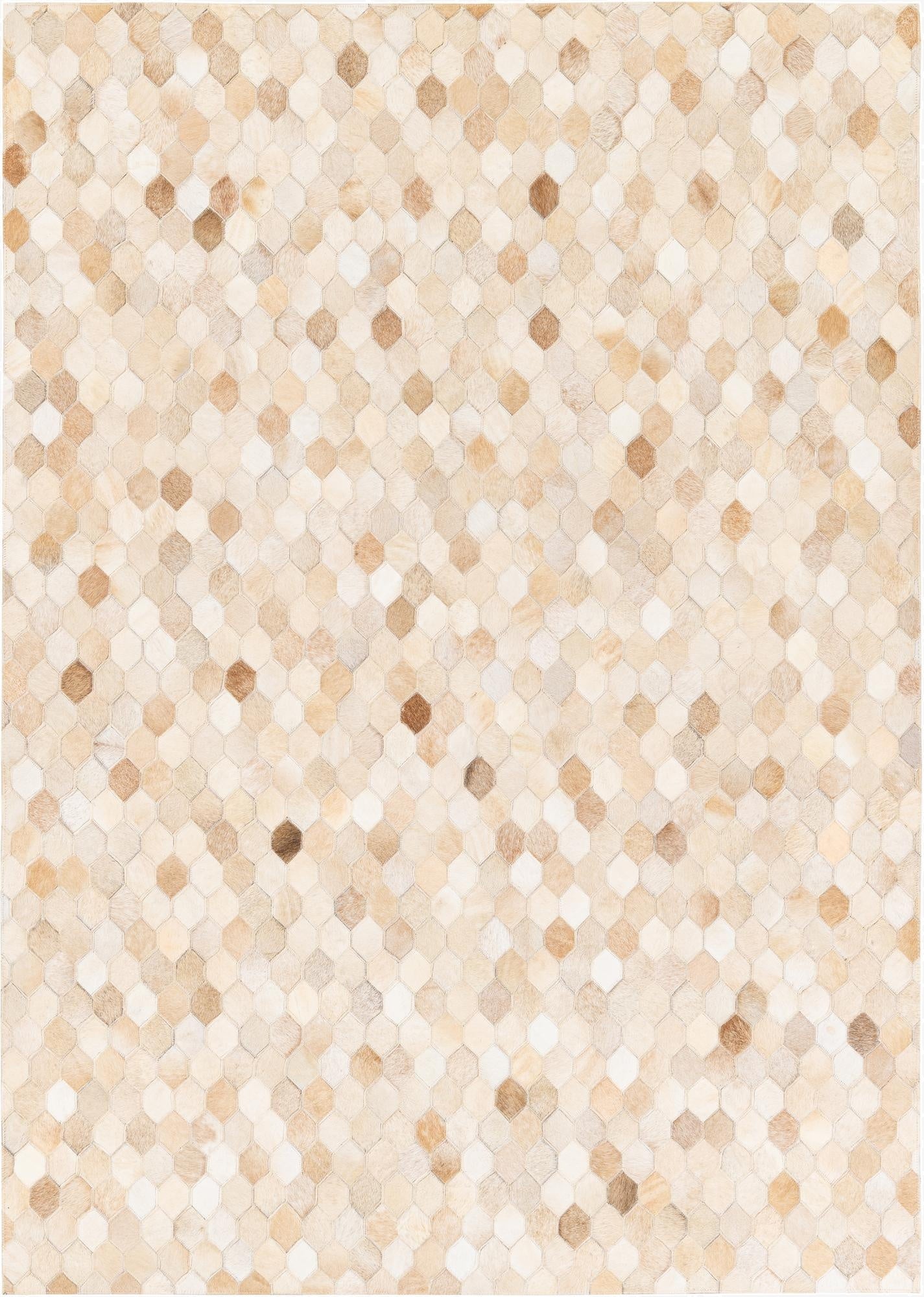  4' 8 x 6' 7 Cowhide Stocks Rug