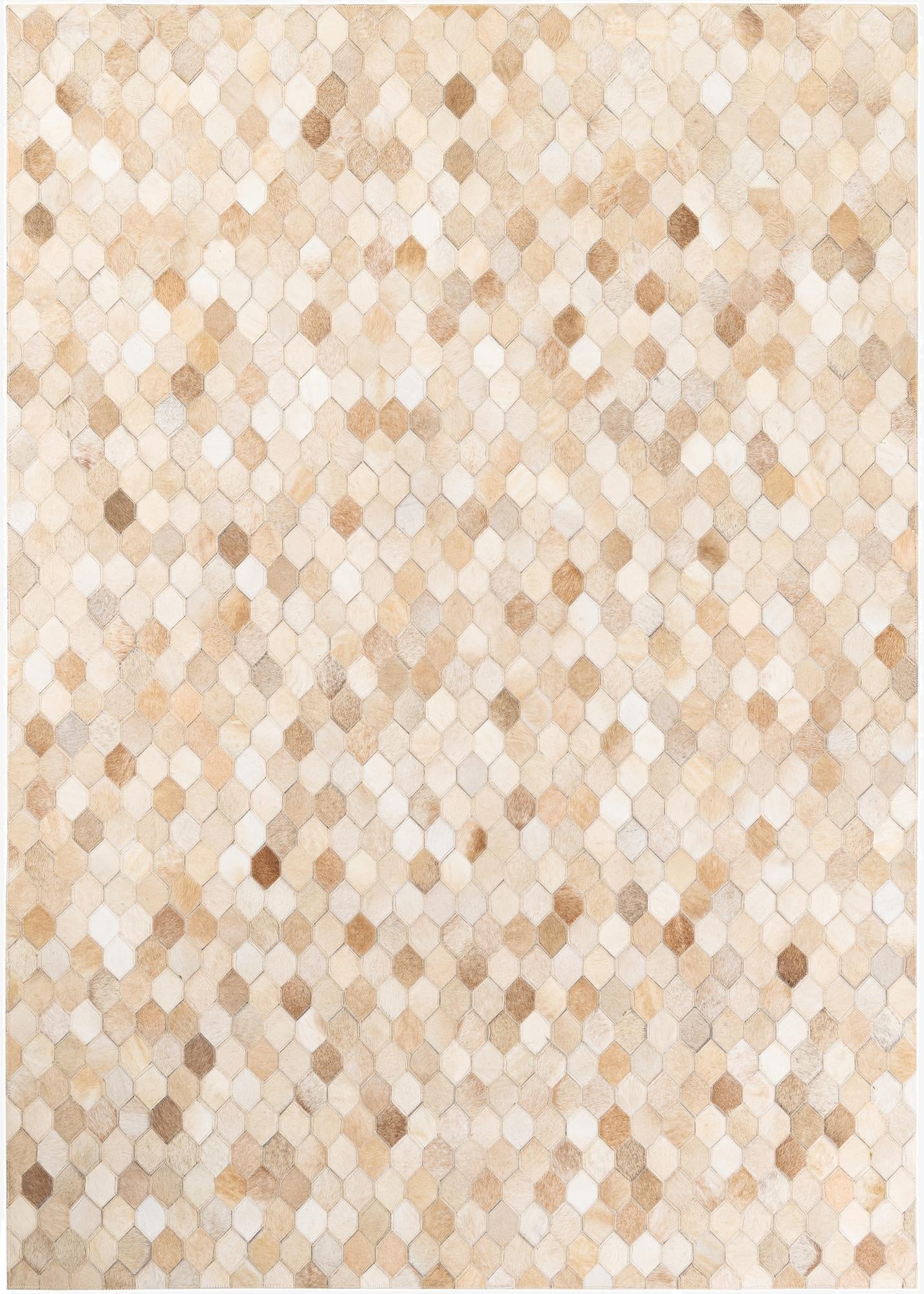  4' 8 x 6' 7 Cowhide Stocks Rug