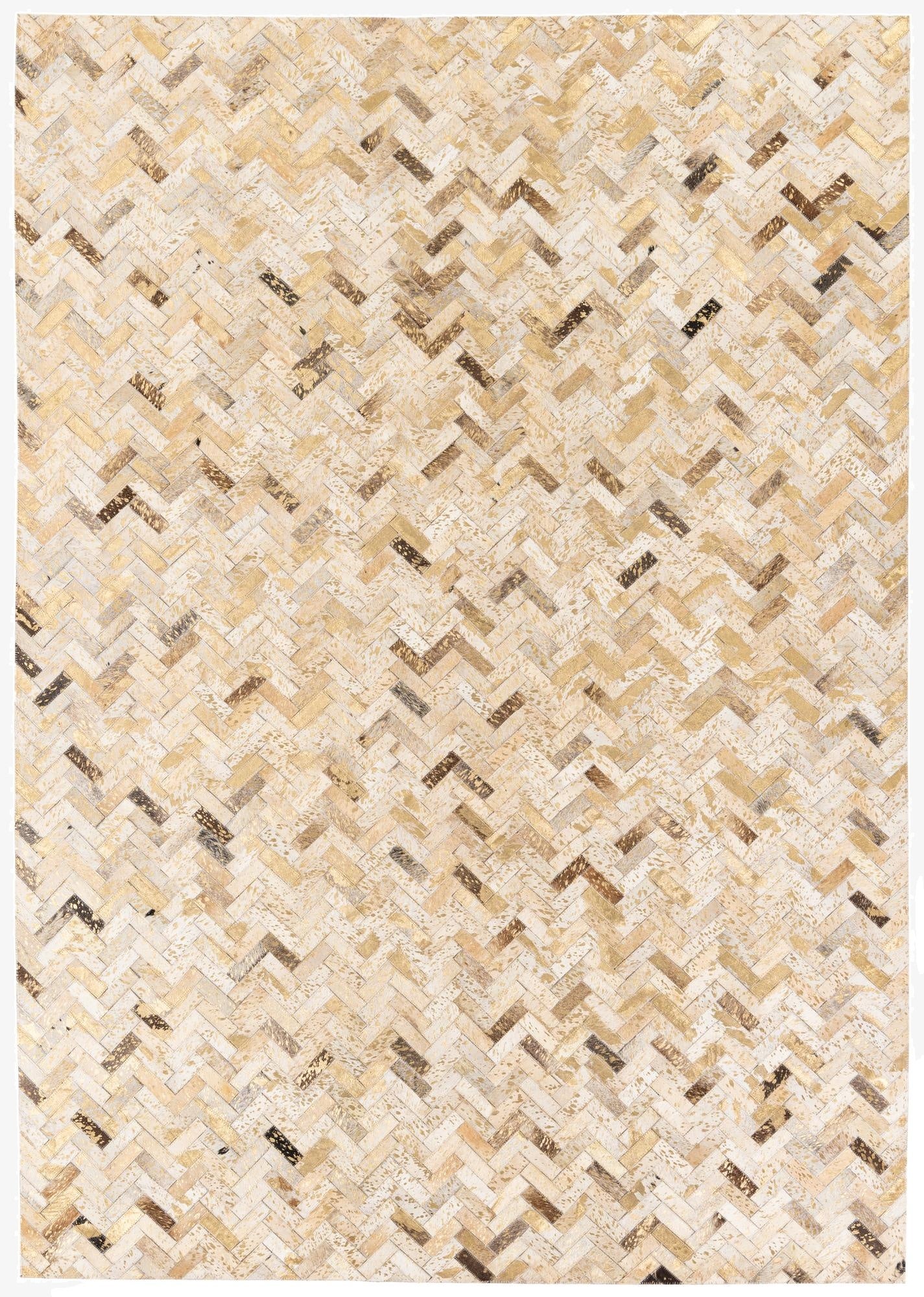  5' 3 x 7' 7 Cowhide Stocks Rug