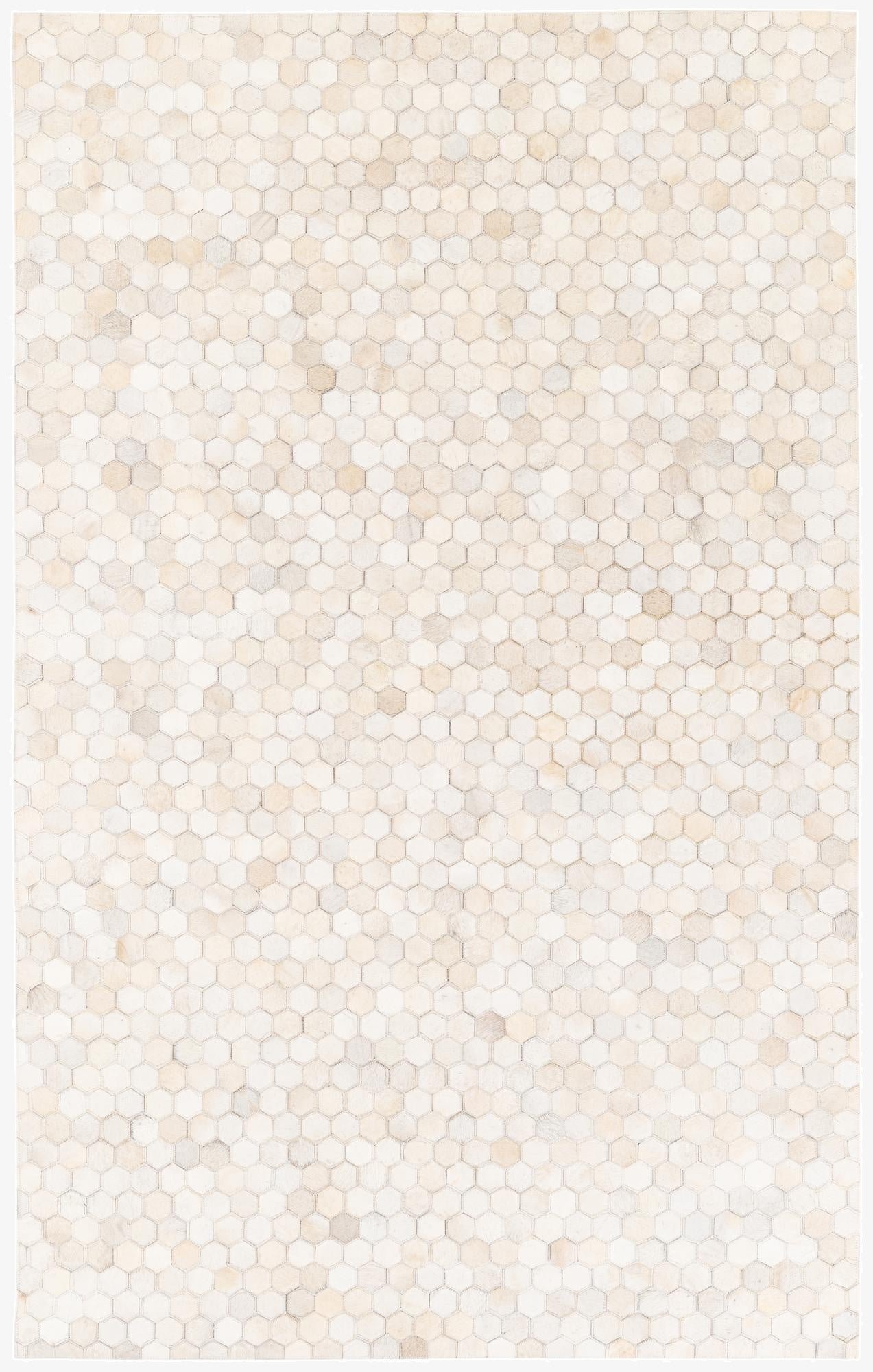  4' 10 x 7' 9 Cowhide Stocks Rug