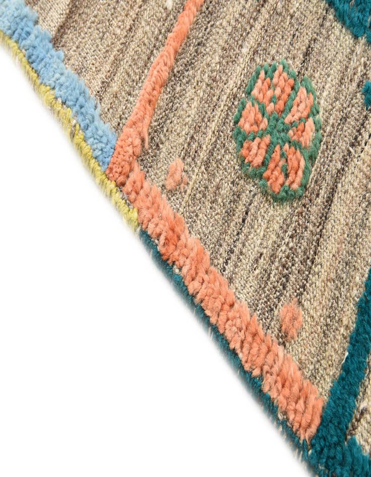 Detail image of  4' 2 x 6' 10  Hand Knotted Darya Wool Rug