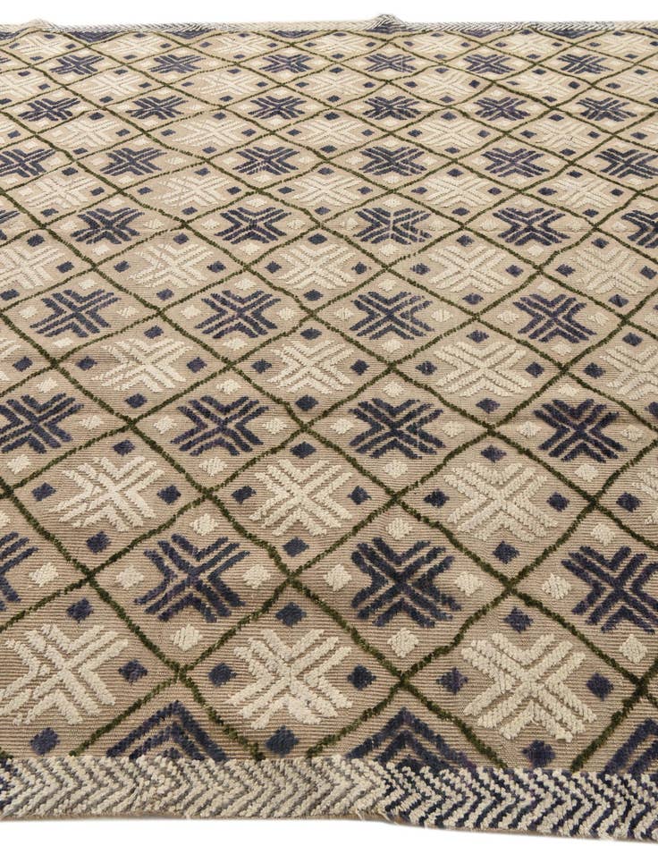 Detail image of  9' 9 x 14' 6  Hand Knotted Darya Wool Rug