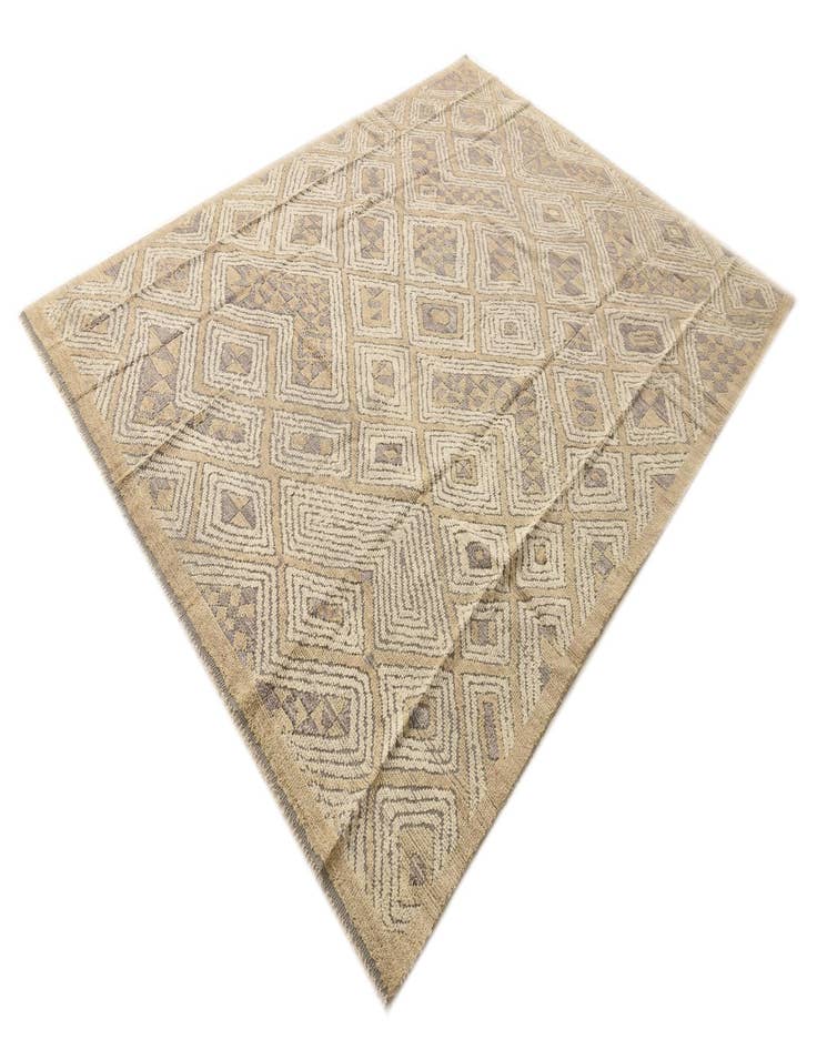 Detail image of  7' 9 x 10' 2  Hand Knotted Darya Wool Rug