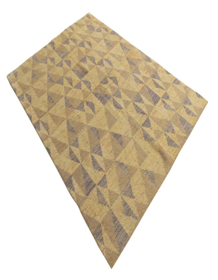 Detail image of  5' 7 x 8'  Hand Knotted Darya Wool Rug