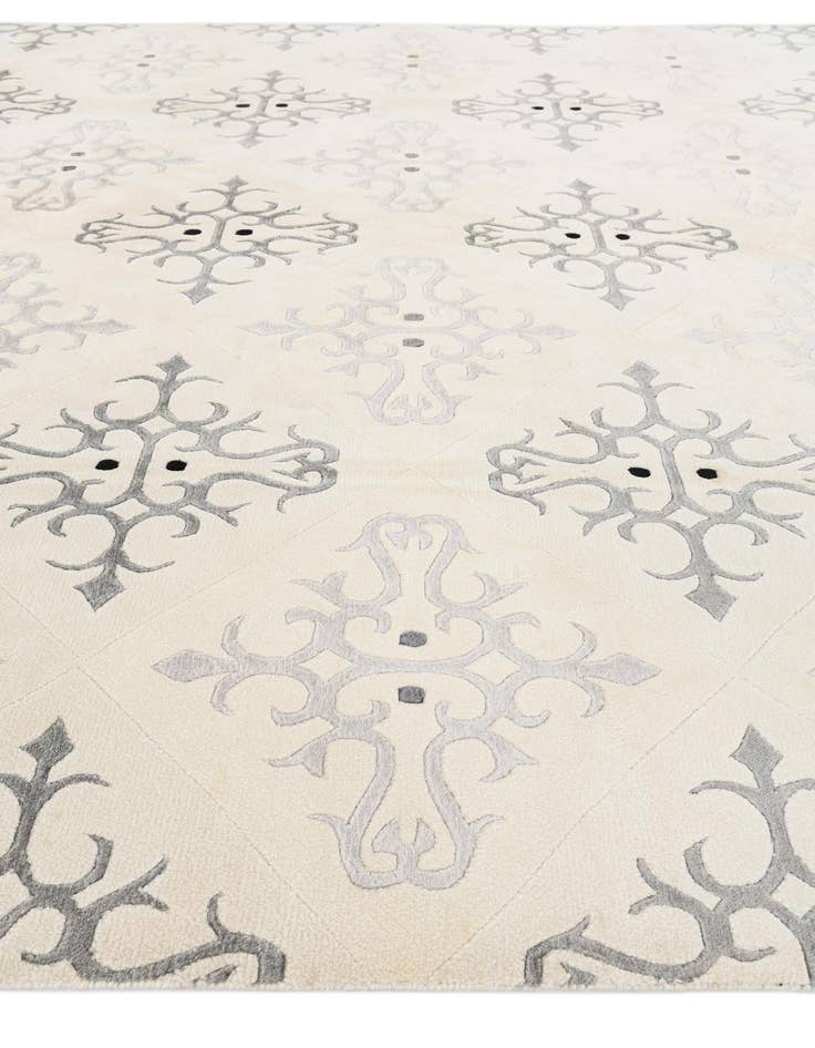 Detail image of  8' x 9' 9  Hand Knotted Darya Wool Rug