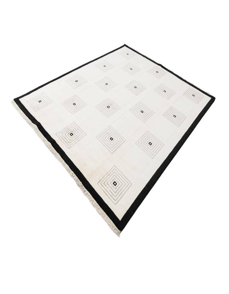 Detail image of  7' 10 x 10'  Hand Knotted Darya Wool Rug