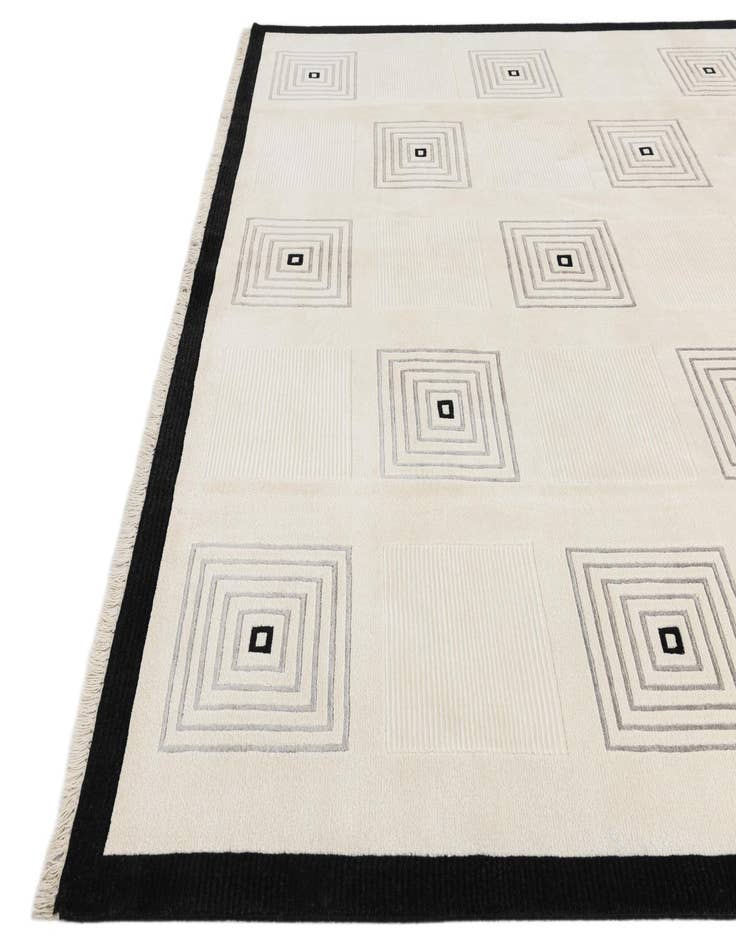 Detail image of  7' 10 x 10'  Hand Knotted Darya Wool Rug