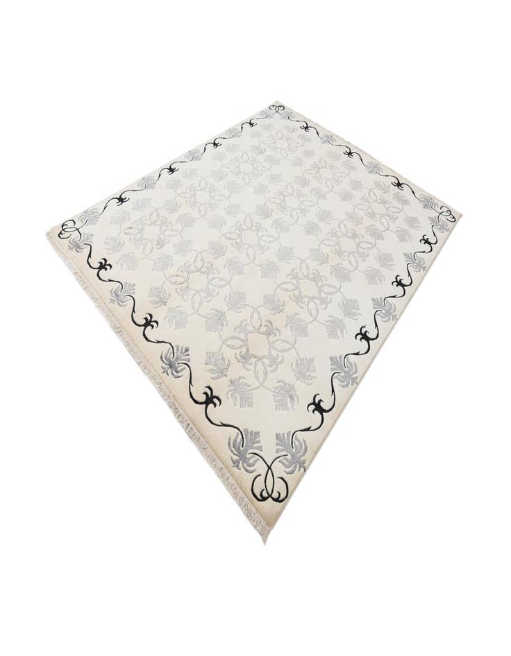 Detail image of  7' 11 x 10'  Hand Knotted Darya Wool Rug