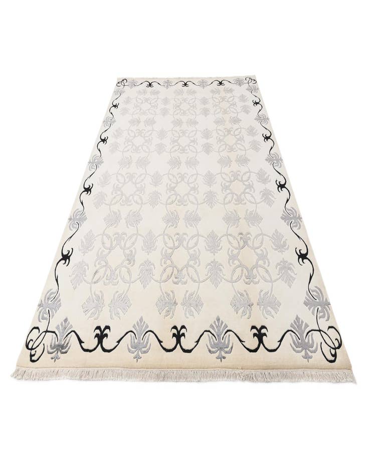 Detail image of  7' 11 x 10'  Hand Knotted Darya Wool Rug