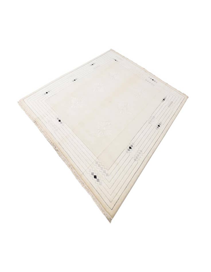 Detail image of  8' x 9' 11  Hand Knotted Darya Wool Rug