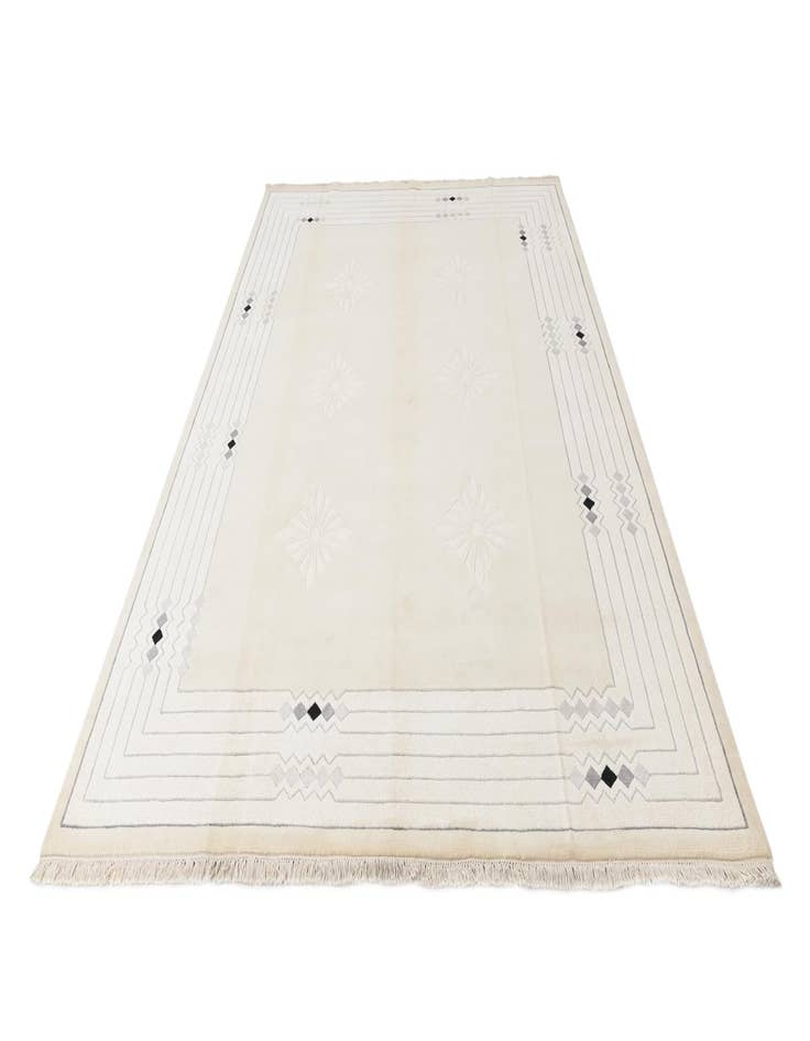 Detail image of  8' x 9' 11  Hand Knotted Darya Wool Rug