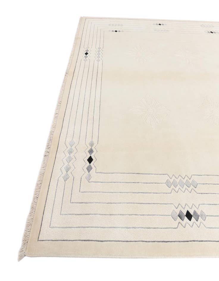 Detail image of  8' x 9' 11  Hand Knotted Darya Wool Rug