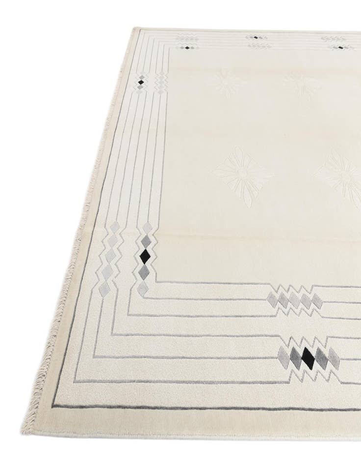 Detail image of  8' x 9' 11  Hand Knotted Darya Wool Rug