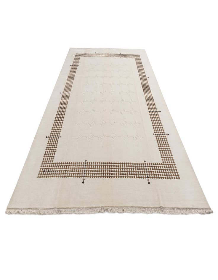 Detail image of  9' 6 x 12' 10  Hand Knotted Darya Wool Rug