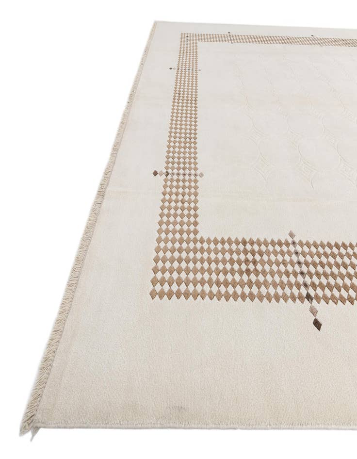 Detail image of  9' 6 x 12' 10  Hand Knotted Darya Wool Rug